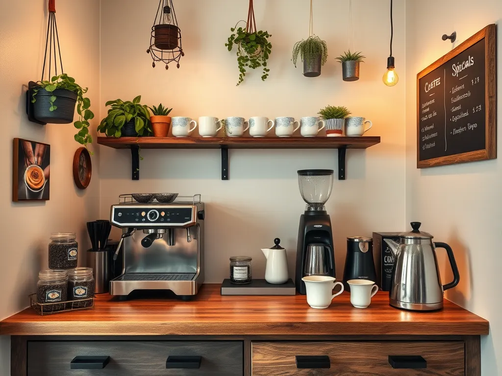 Coffee Bar Ideas For Small Spaces